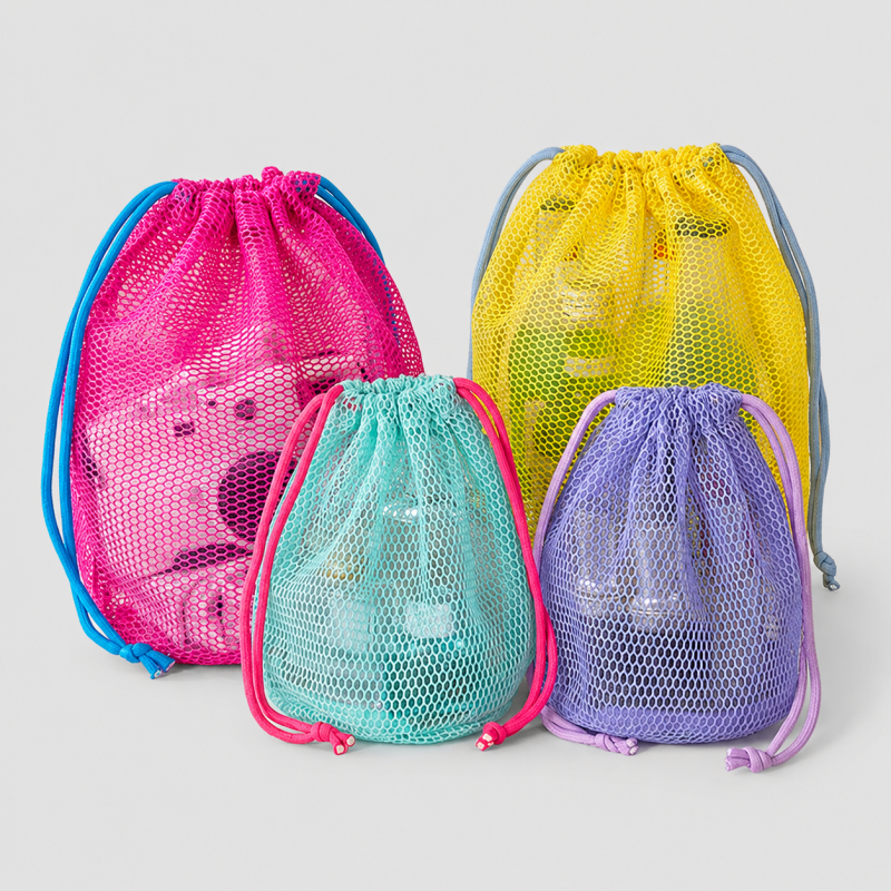 Purple Sporty Drawstring Pouch