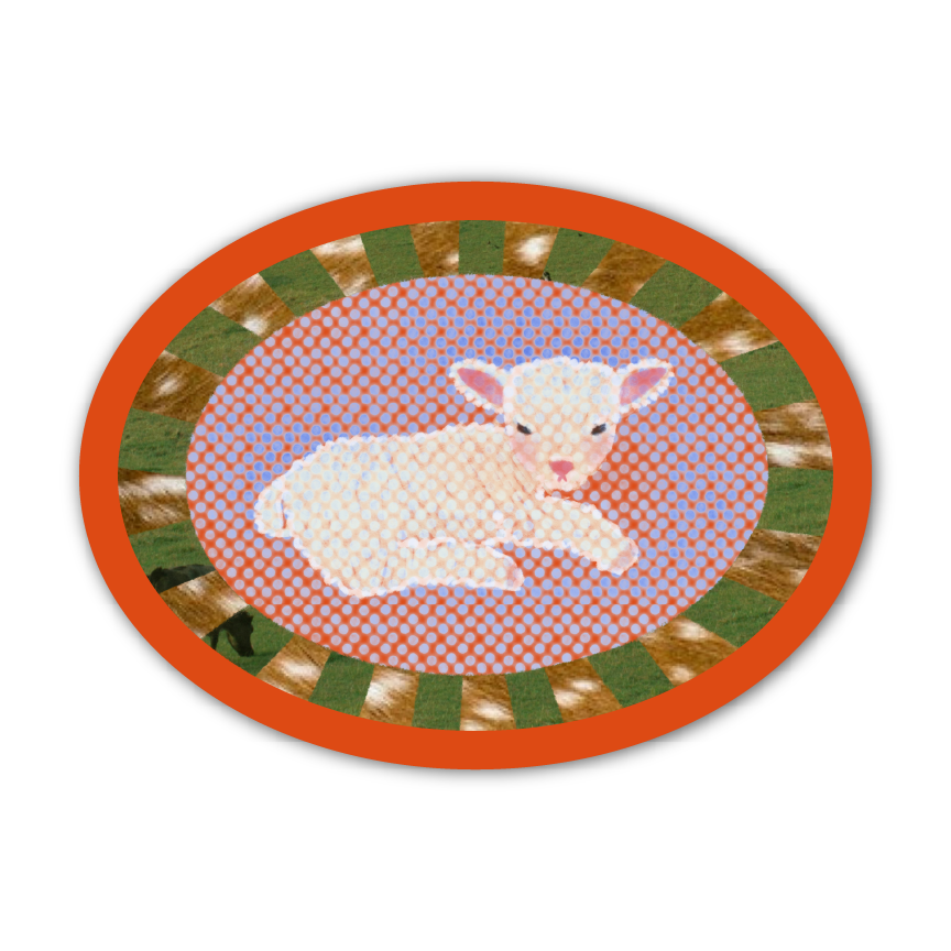 RED LAMB! Sticker