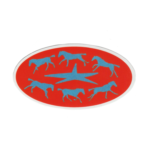 RUNNING HORSES! Sticker