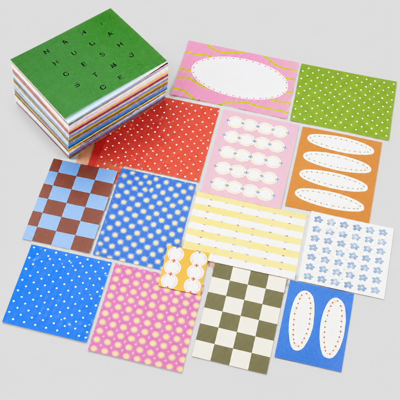 Color Block Memo Pad Notebook_Multi Color