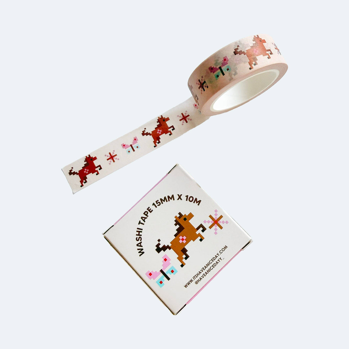 Pixel Horse Washi Tape Roll