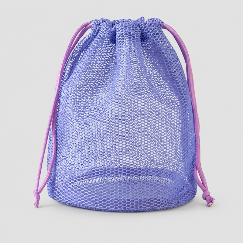 Purple Sporty Drawstring Pouch
