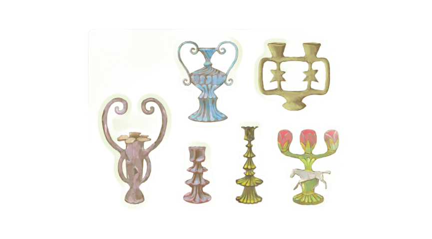 Ceramic Vases Sticker Sheet