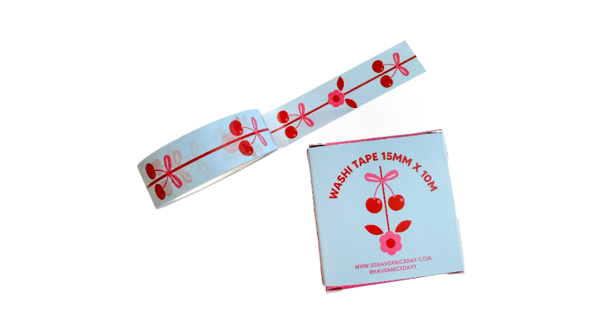 Cherry Washi Tape Roll