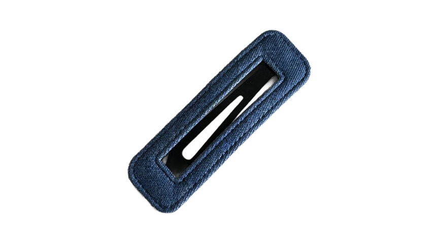 Dark Denim Rectangle Hair Clip