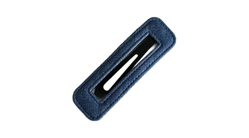 Dark Denim Rectangle Hair Clip