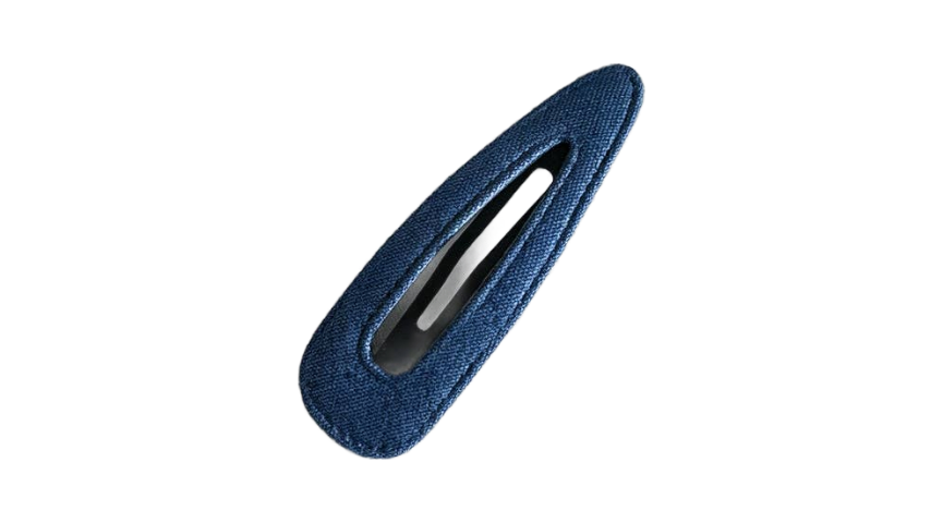Dark Denim Triangle Hair Clip