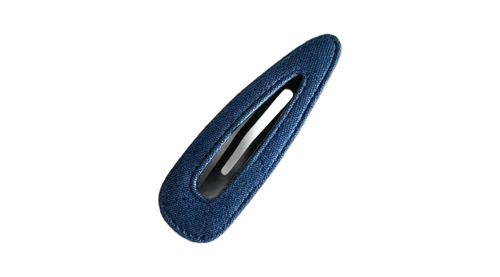 Dark Denim Triangle Hair Clip
