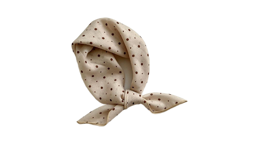 Fall Brown Dot Headscarf