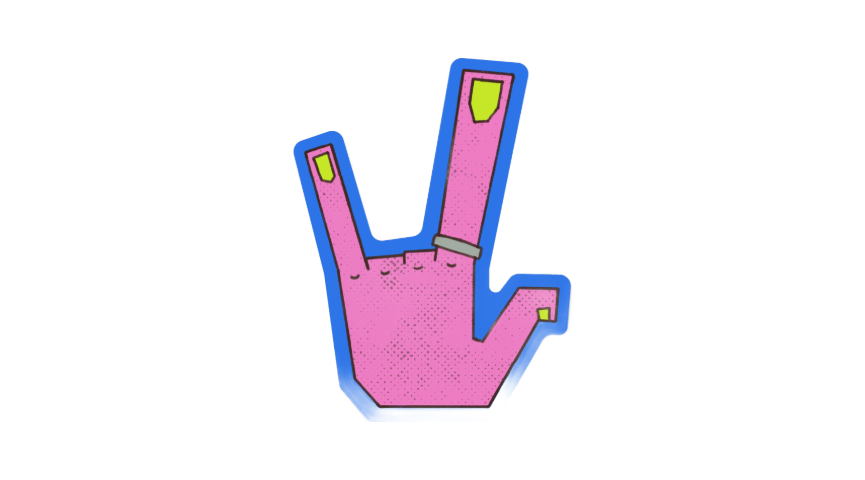 ILY HAND! Sticker