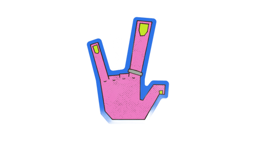 ILY HAND! Sticker