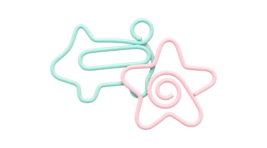Planet & Star Paper Clips, Set of 10