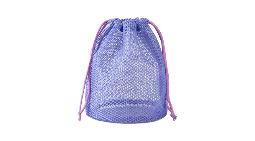 Purple Sporty Drawstring Pouch