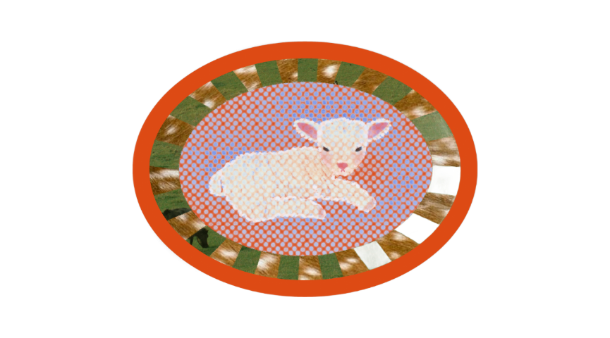 RED LAMB! Sticker