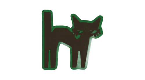 SCAREDY CAT! Sticker