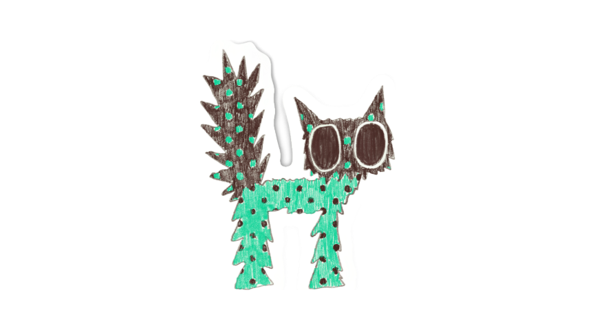 SPIKY CAT! Sticker