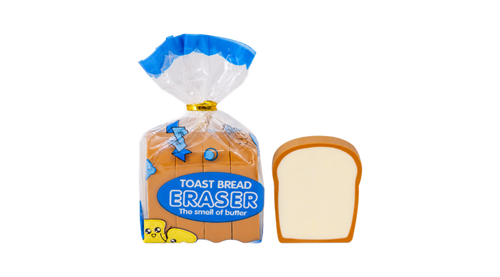 Toast-Shaped Eraser Set, Set of 4
