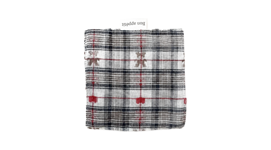 Vintage Bear Plaid Cotton Coaster