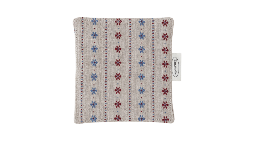 Vintage Beige Floral Cotton Coaster
