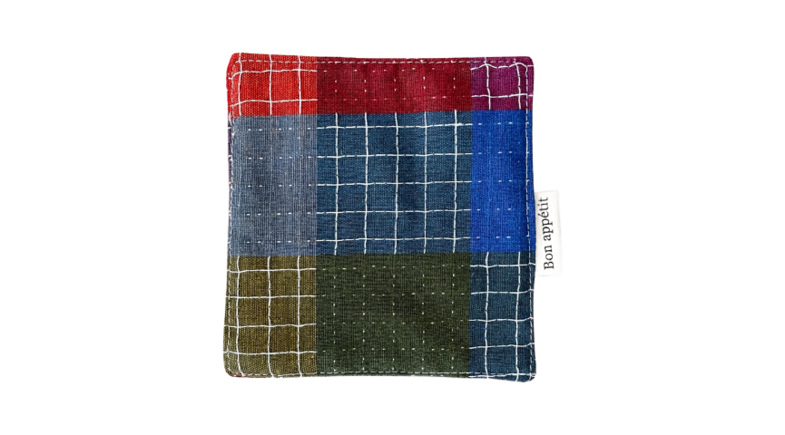 Vintage Multicolor Patchwork Cotton Coaster
