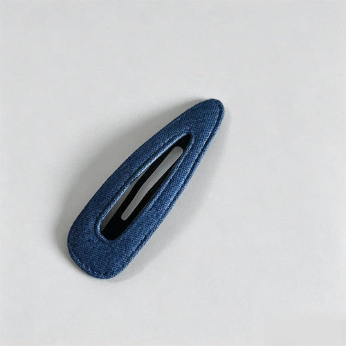 Dark Denim Triangle Hair Clip